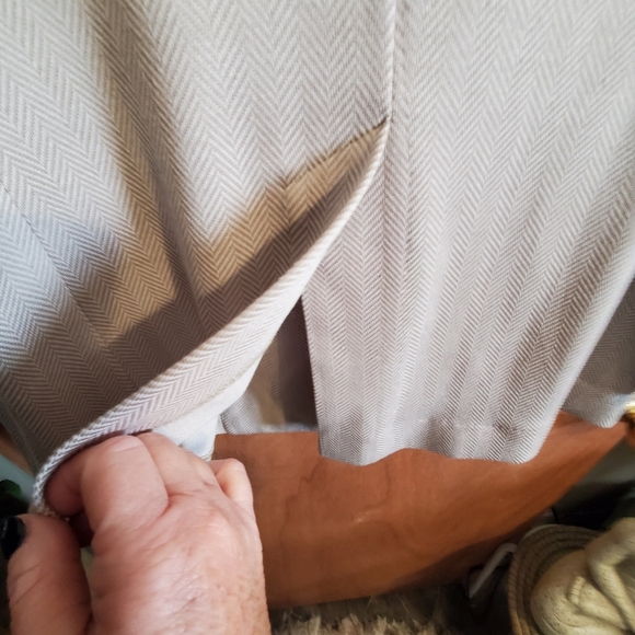 Calvin Klein Cream Blazer . Large. Knit Stretch. - Picture 6 of 8